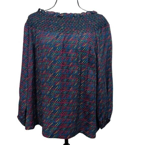 plenty by TRACY REESE Off-the-Shoulder Chemise Blouse top size small - Picture 1 of 10